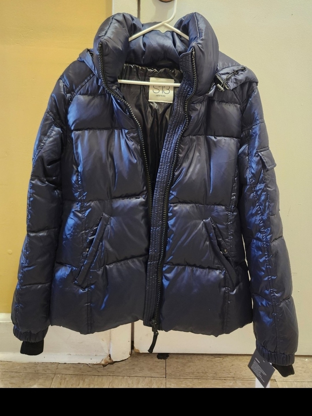 S13 Puffer Jacket in Blue Size Large NWT